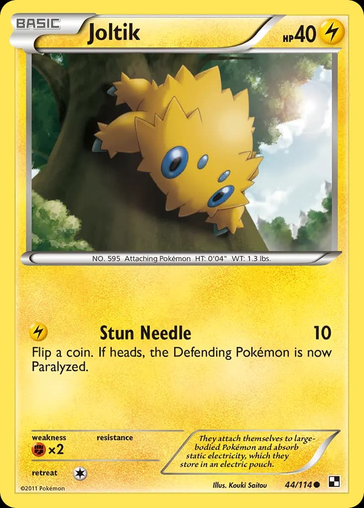 Joltik — Black & White 44 Pokémon card