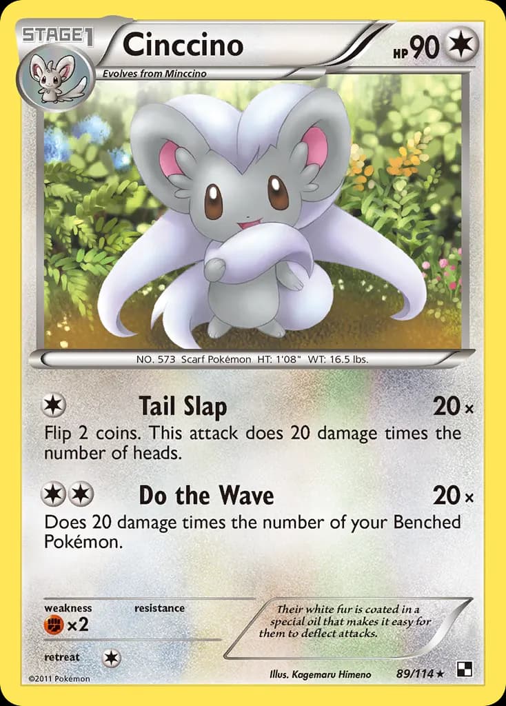 Cinccino — Black & White 89 Pokémon card