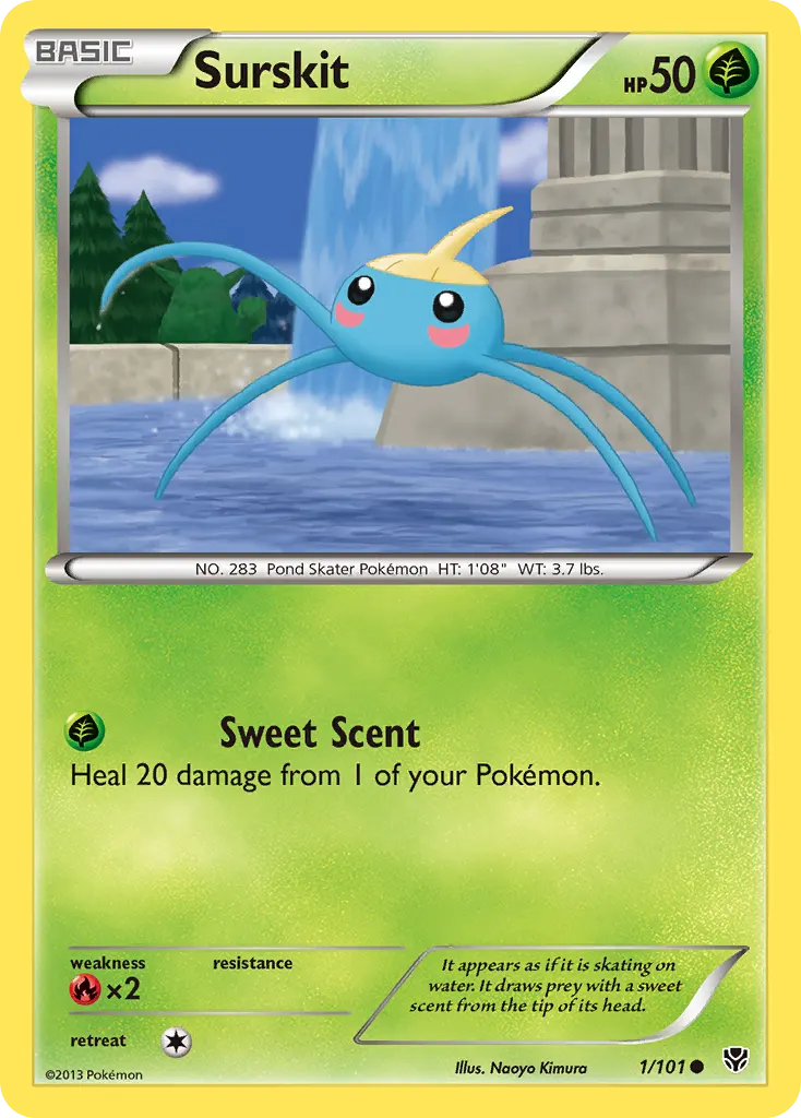 Surskit — Plasma Blast 1 Pokémon card