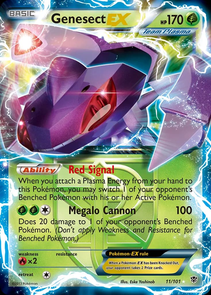 Genesect-EX — Plasma Blast 11 Pokémon card