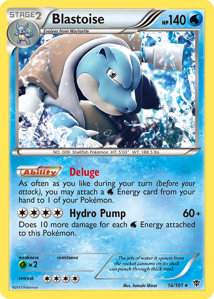 Blastoise — Plasma Blast 16 Pokémon card