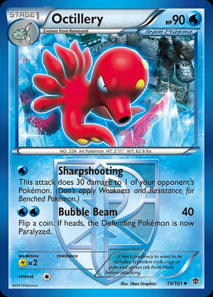 Octillery — Plasma Blast 19 Pokémon card