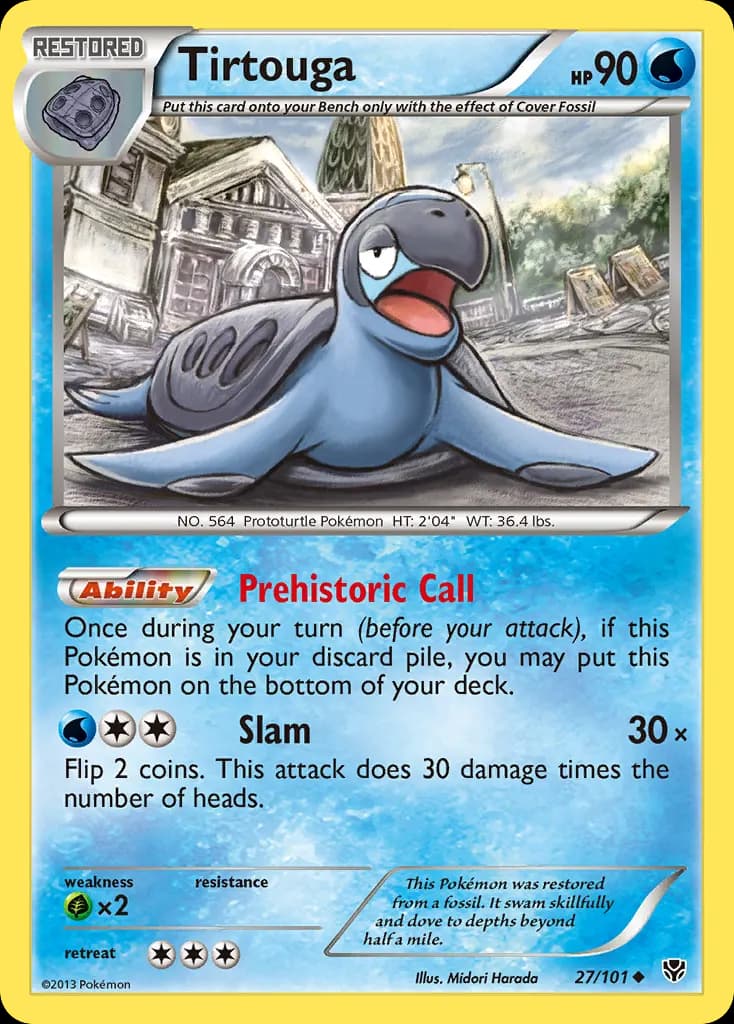 Tirtouga — Plasma Blast 27 Pokémon card