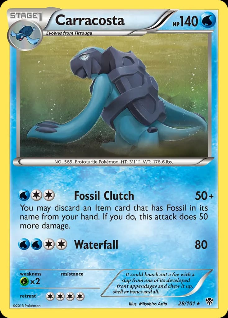 Carracosta — Plasma Blast 28 Pokémon card