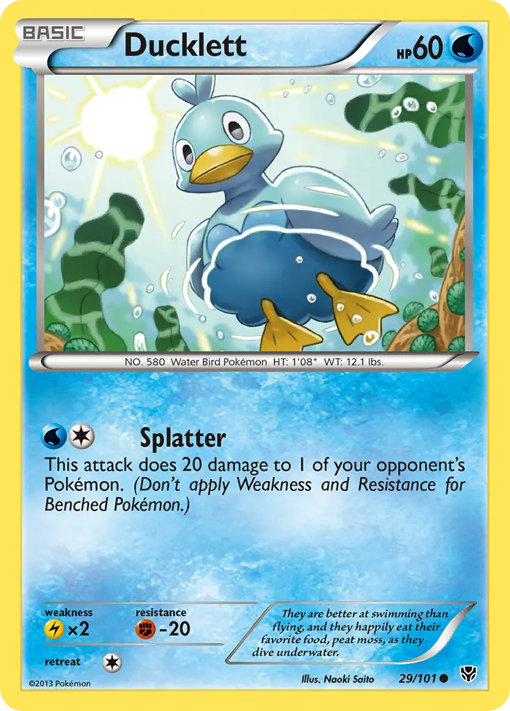 Ducklett — Plasma Blast 29 Pokémon card