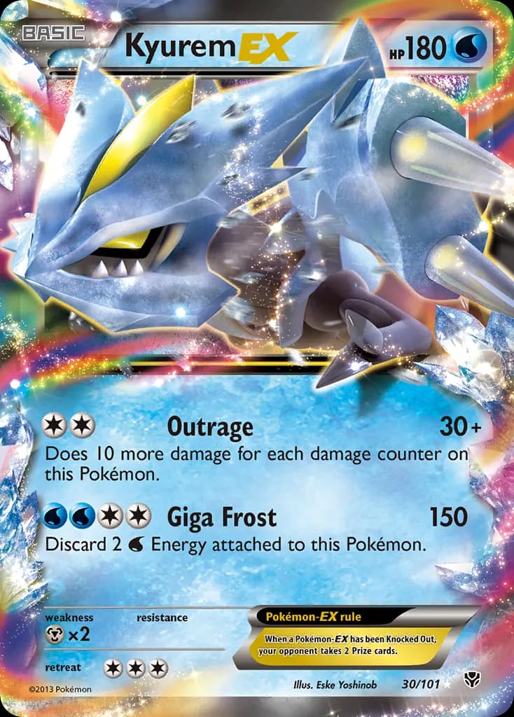 Kyurem-EX — Plasma Blast 30 Pokémon card