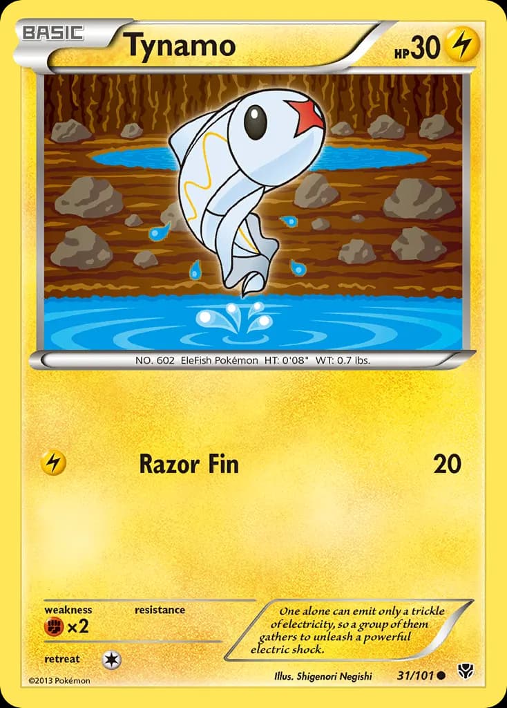 Tynamo — Plasma Blast 31 Pokémon card