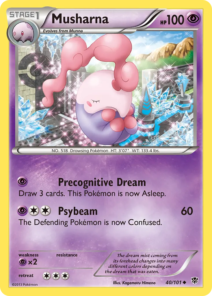 Musharna — Plasma Blast 40 Pokémon card