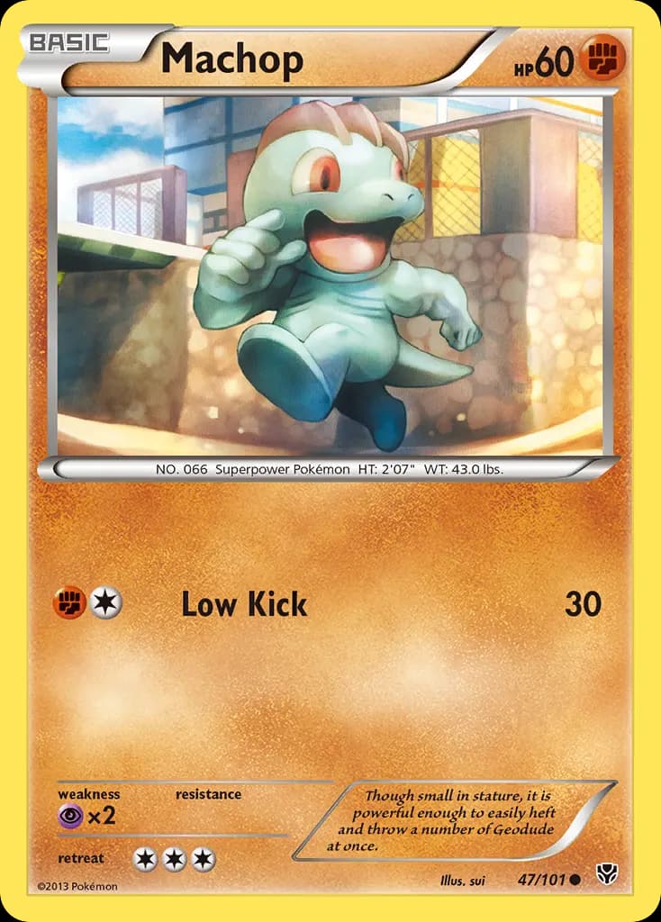 Machop — Plasma Blast 47 Pokémon card
