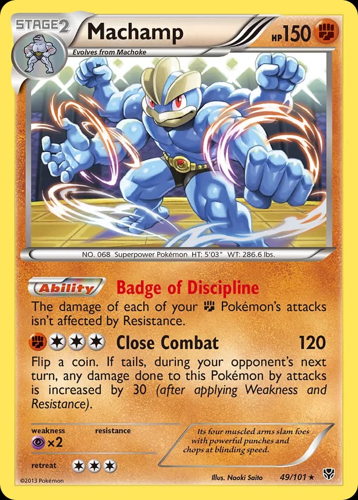 Machamp — Plasma Blast 49 Pokémon card