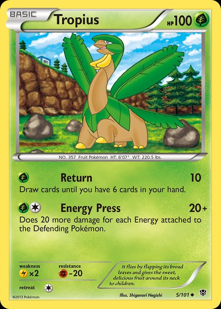 Tropius — Plasma Blast 5 Pokémon card