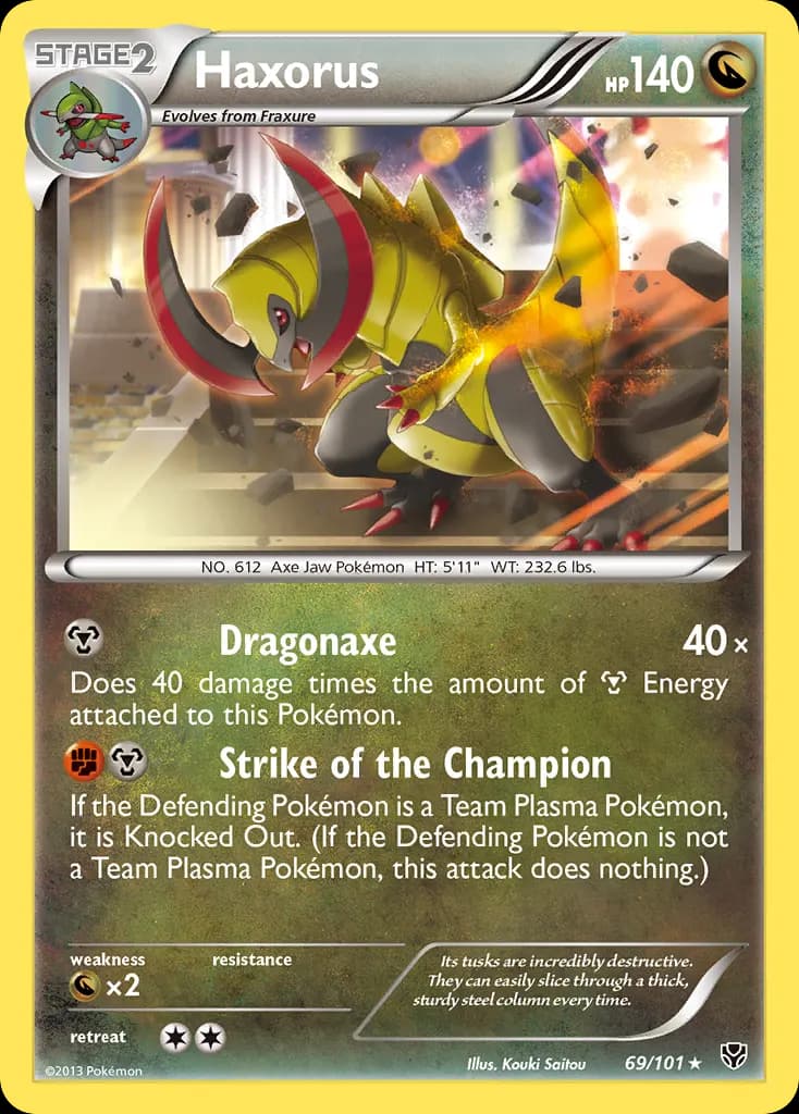 Haxorus — Plasma Blast 69 Pokémon card