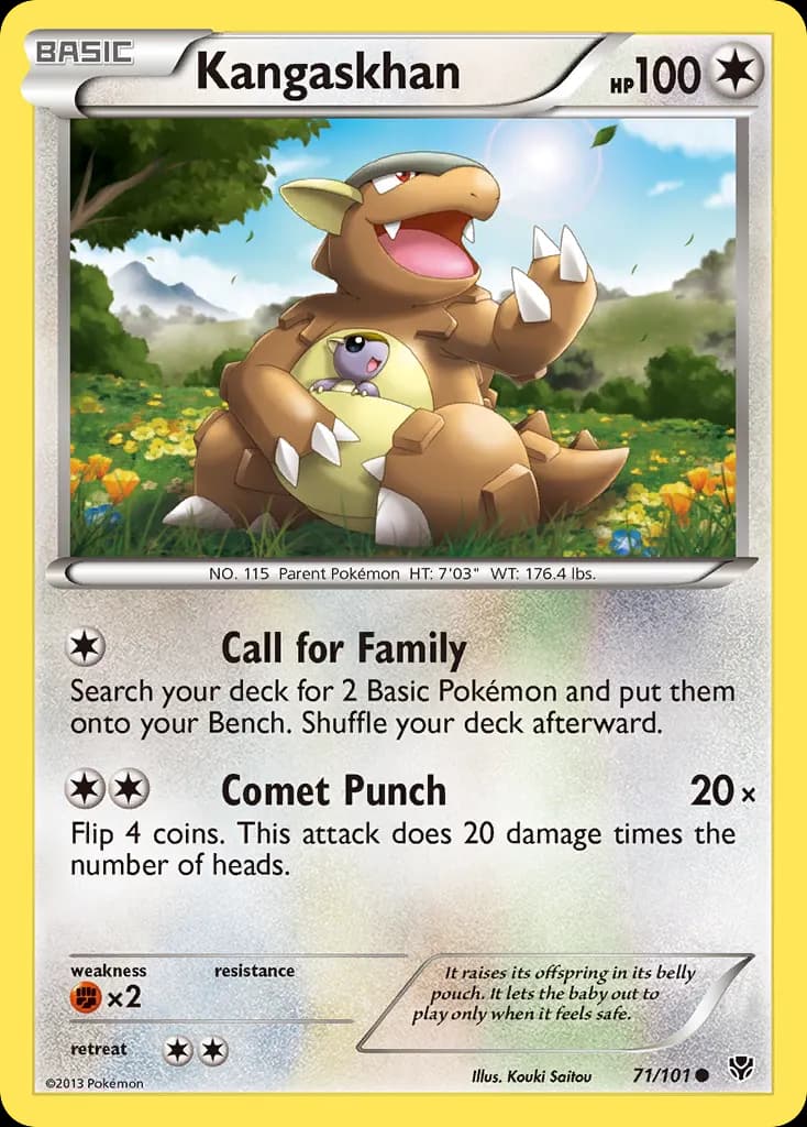 Kangaskhan — Plasma Blast 71 Pokémon card