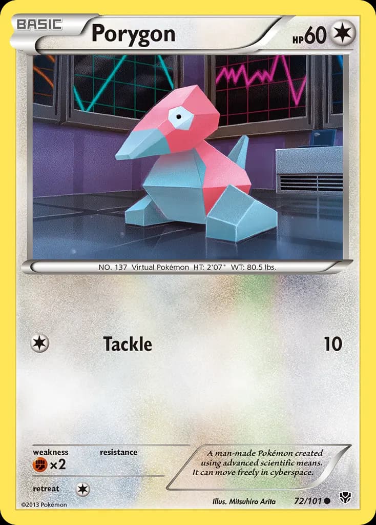 Porygon — Plasma Blast 72 Pokémon card