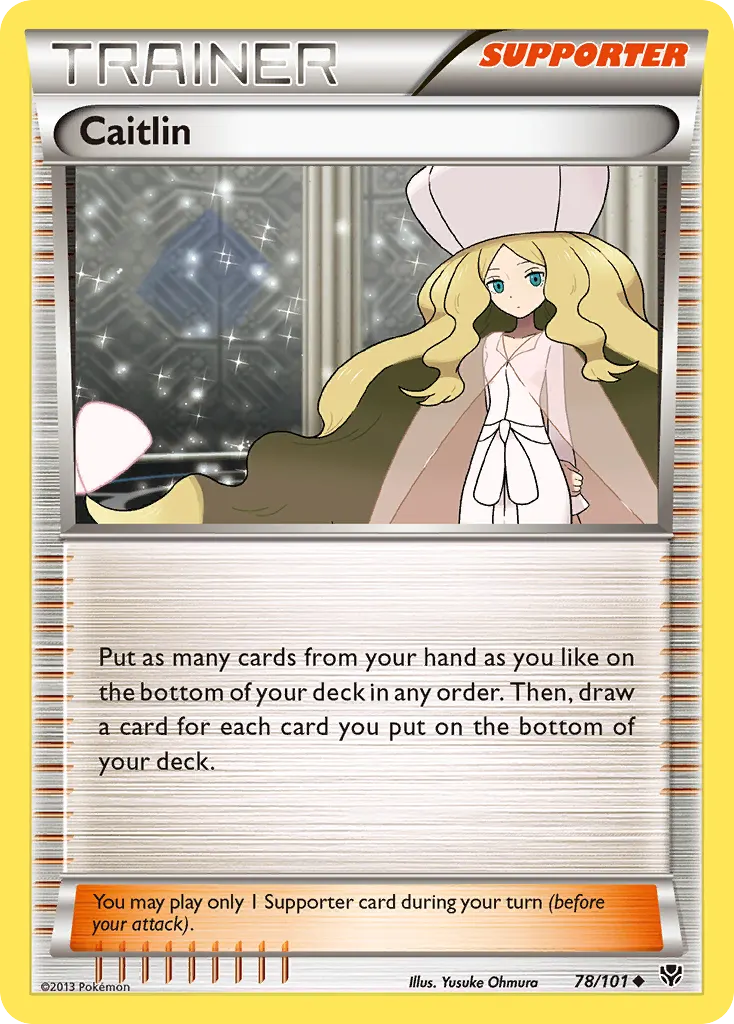 Caitlin — Plasma Blast 78 Pokémon card