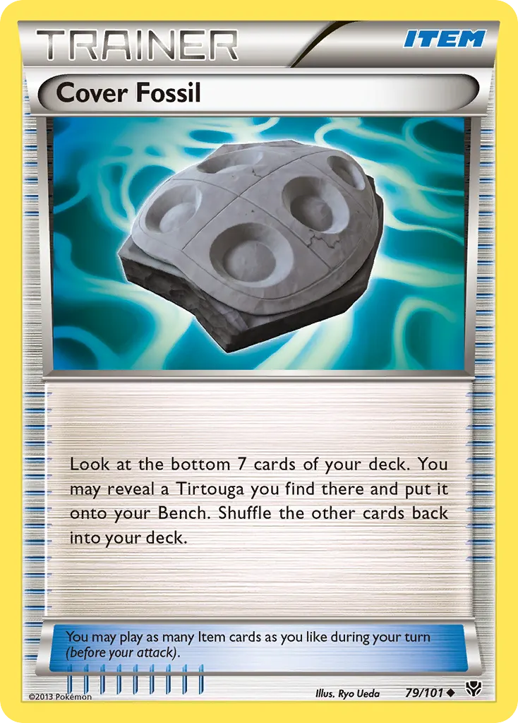 Cover Fossil — Plasma Blast 79 Pokémon card