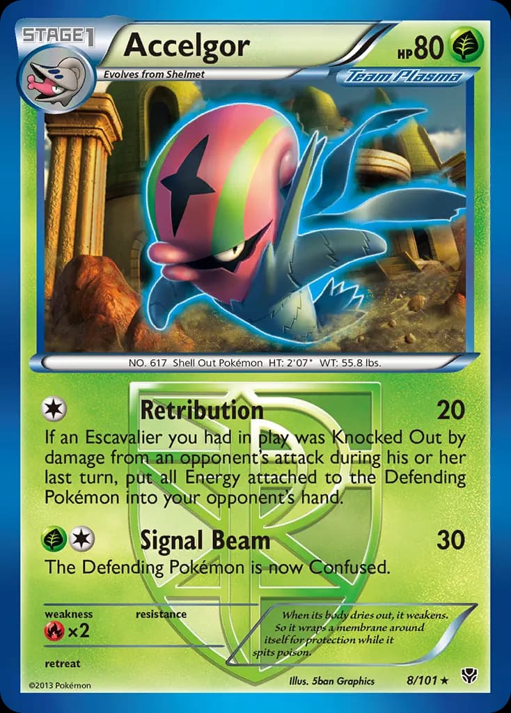 Accelgor — Plasma Blast 8 Pokémon card