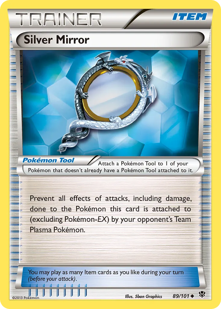 Silver Mirror — Plasma Blast 89 Pokémon card