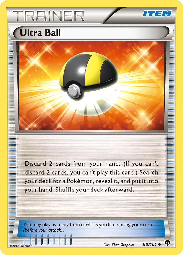 Ultra Ball — Plasma Blast 90 Pokémon card