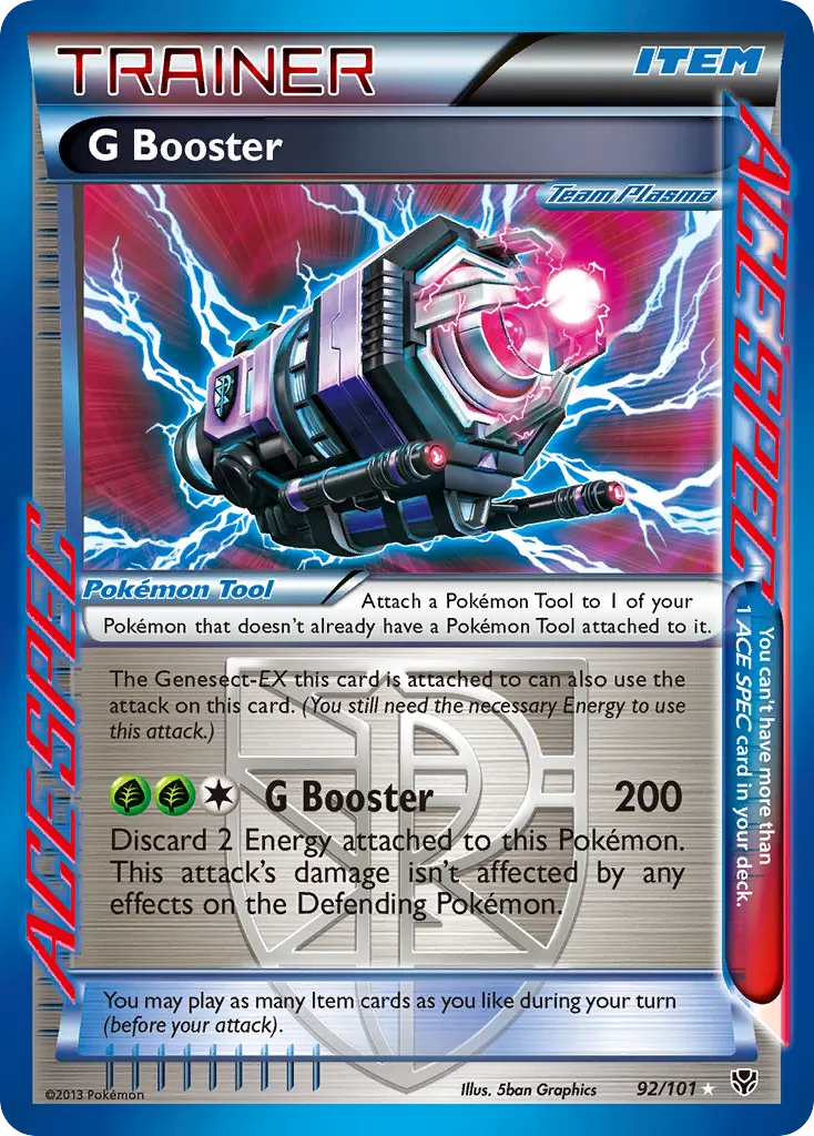 G Booster — Plasma Blast 92 Pokémon card