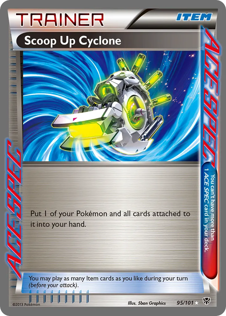 Scoop Up Cyclone — Plasma Blast 95 Pokémon card