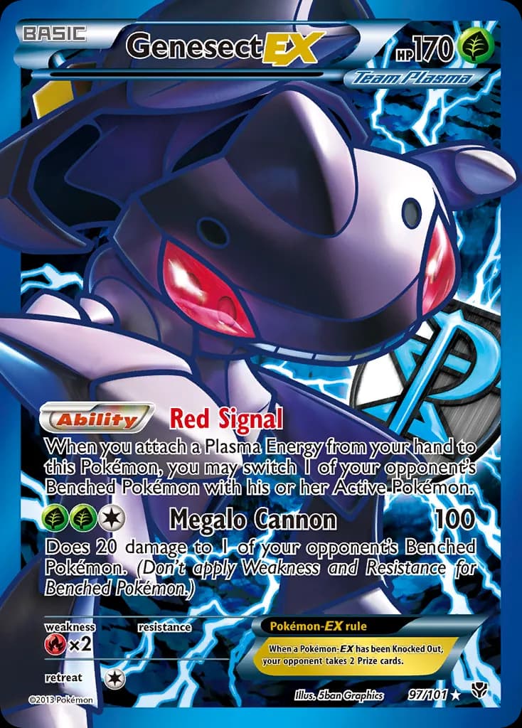 Genesect-EX — Plasma Blast 97 Pokémon card