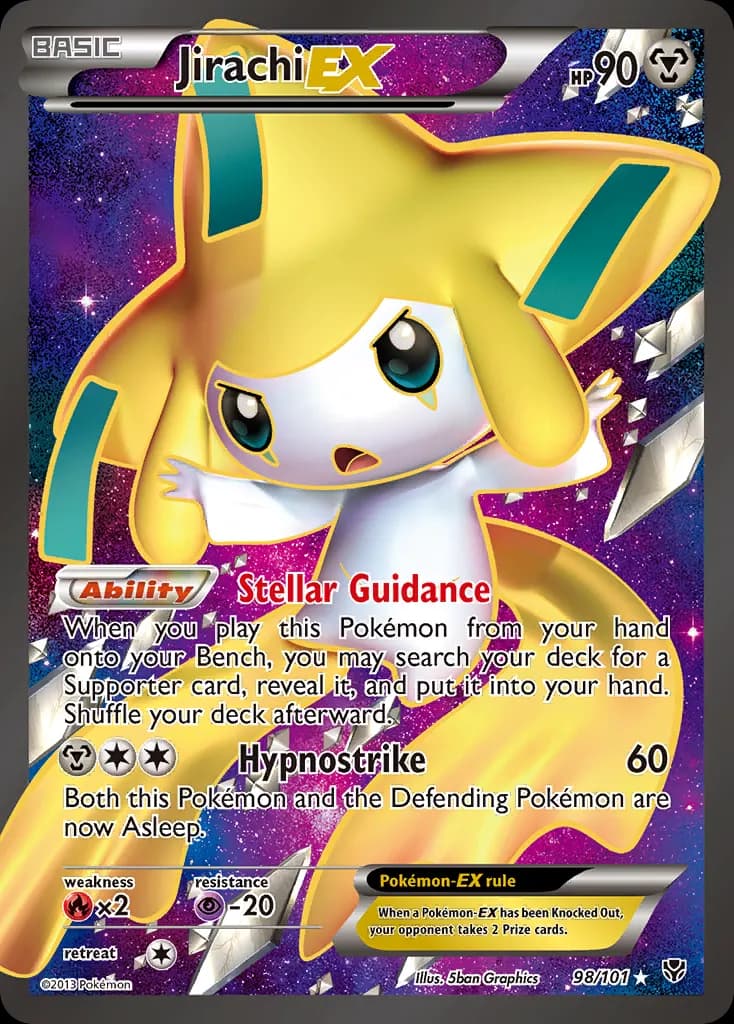 Jirachi-EX — Plasma Blast 98 Pokémon card