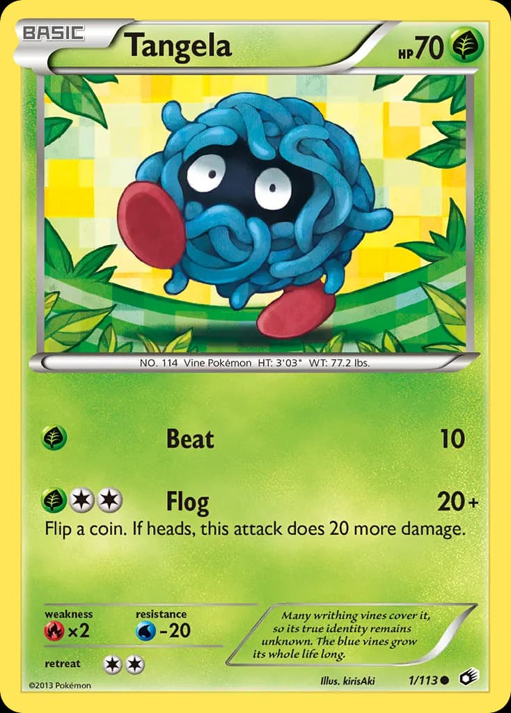 Tangela — Legendary Treasures 1 Pokémon card