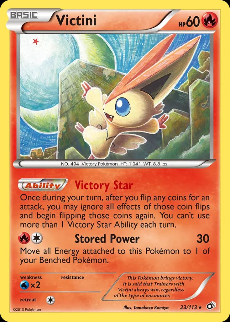 Victini — Legendary Treasures 23 Pokémon card