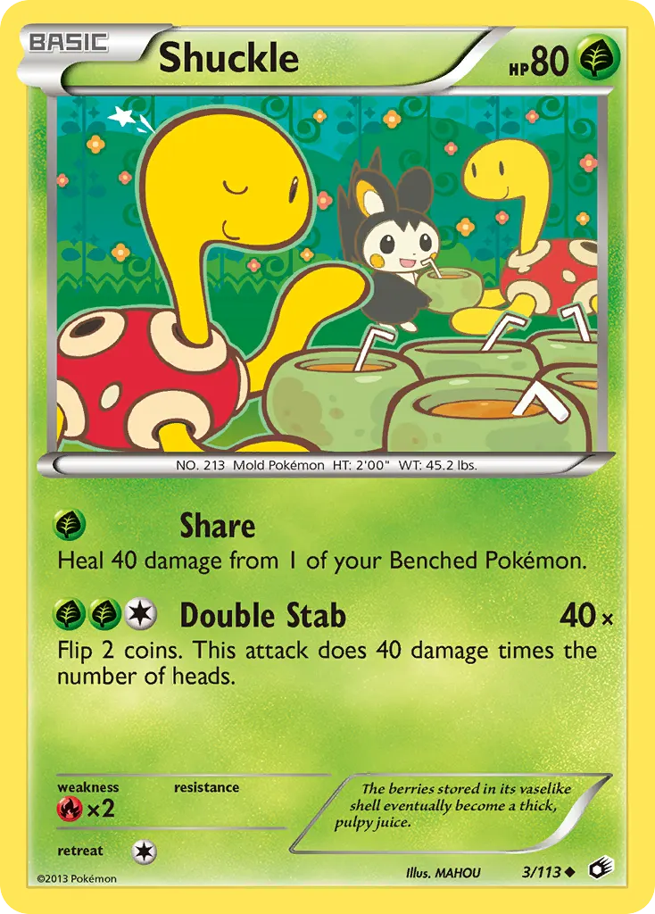 Shuckle — Legendary Treasures 3 Pokémon card