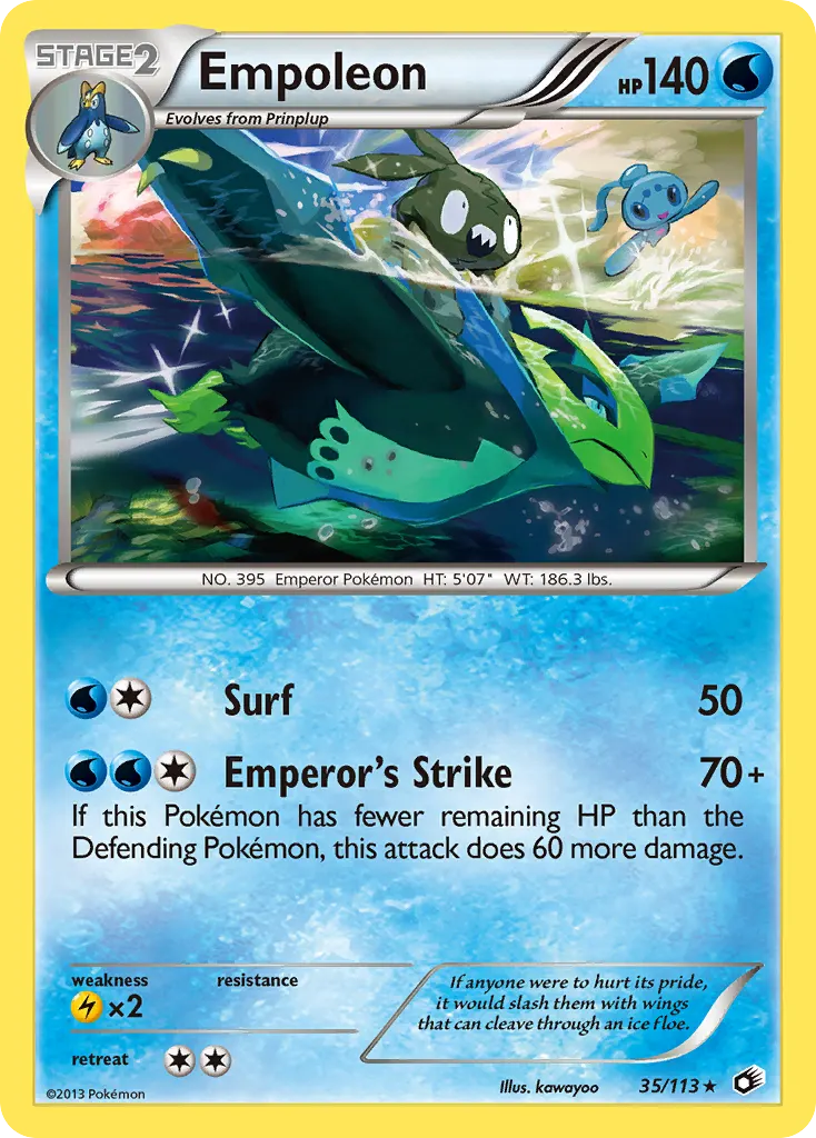 Empoleon — Legendary Treasures 35 Pokémon card