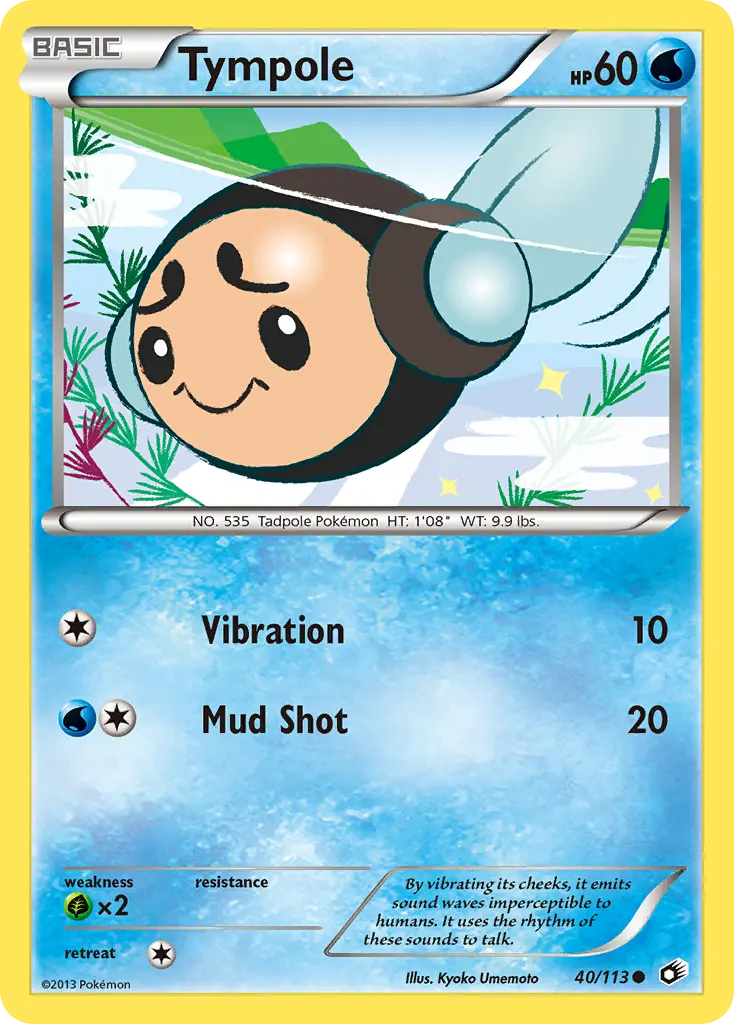 Tympole — Legendary Treasures 40 Pokémon card