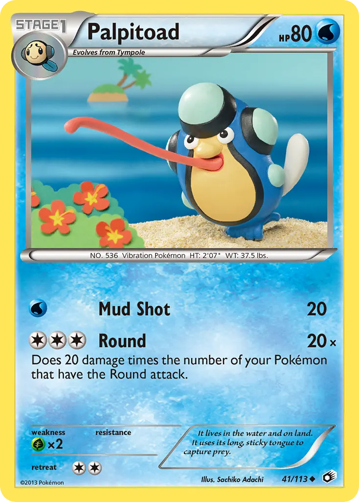 Palpitoad — Legendary Treasures 41 Pokémon card