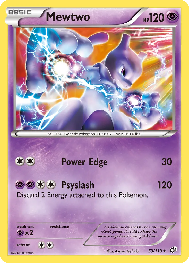 Mewtwo — Legendary Treasures 53 Pokémon card
