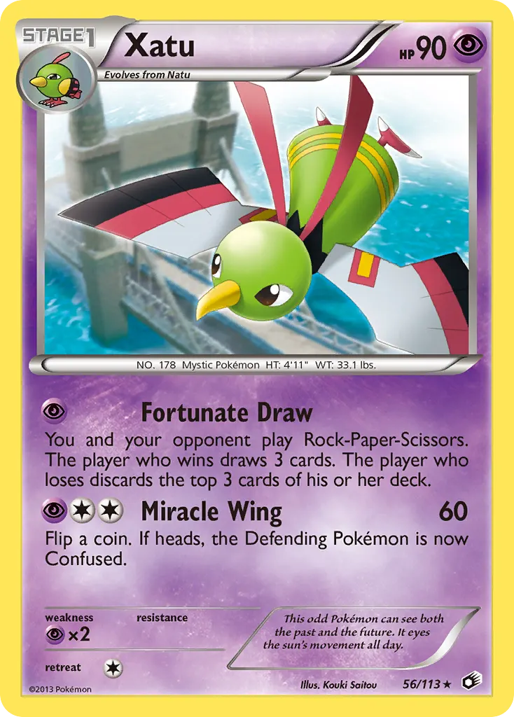 Xatu — Legendary Treasures 56 Pokémon card