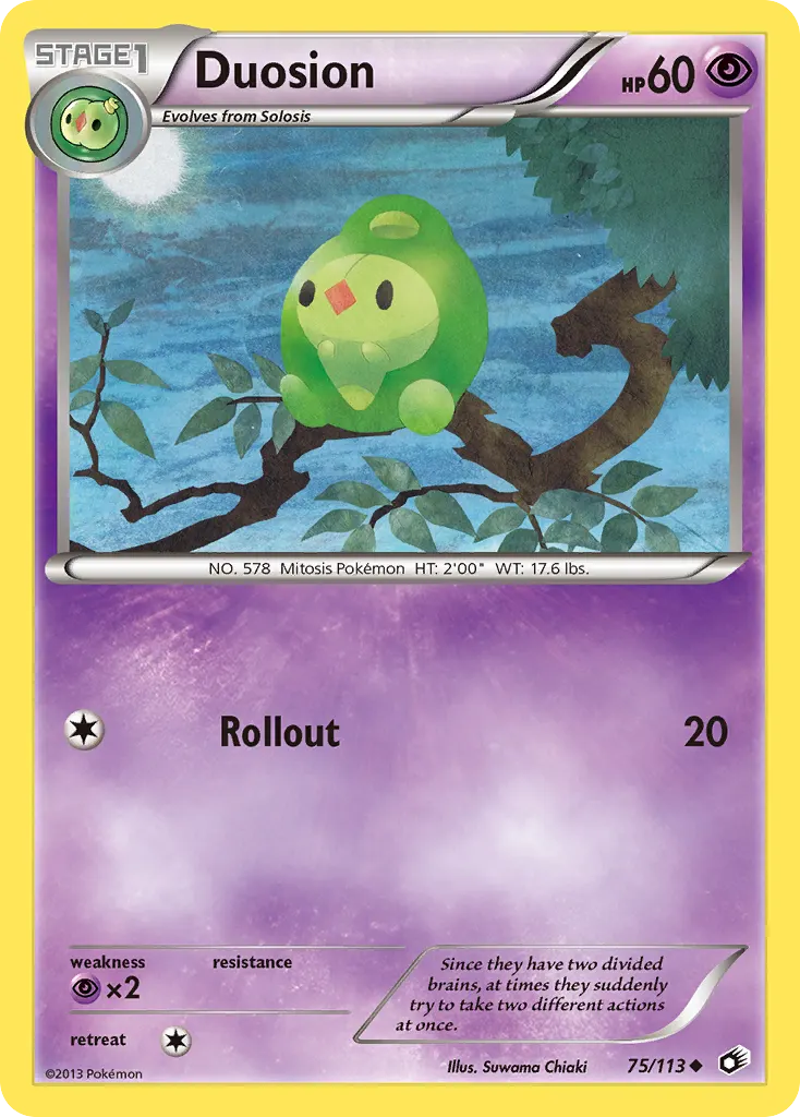 Duosion — Legendary Treasures 75 Pokémon card