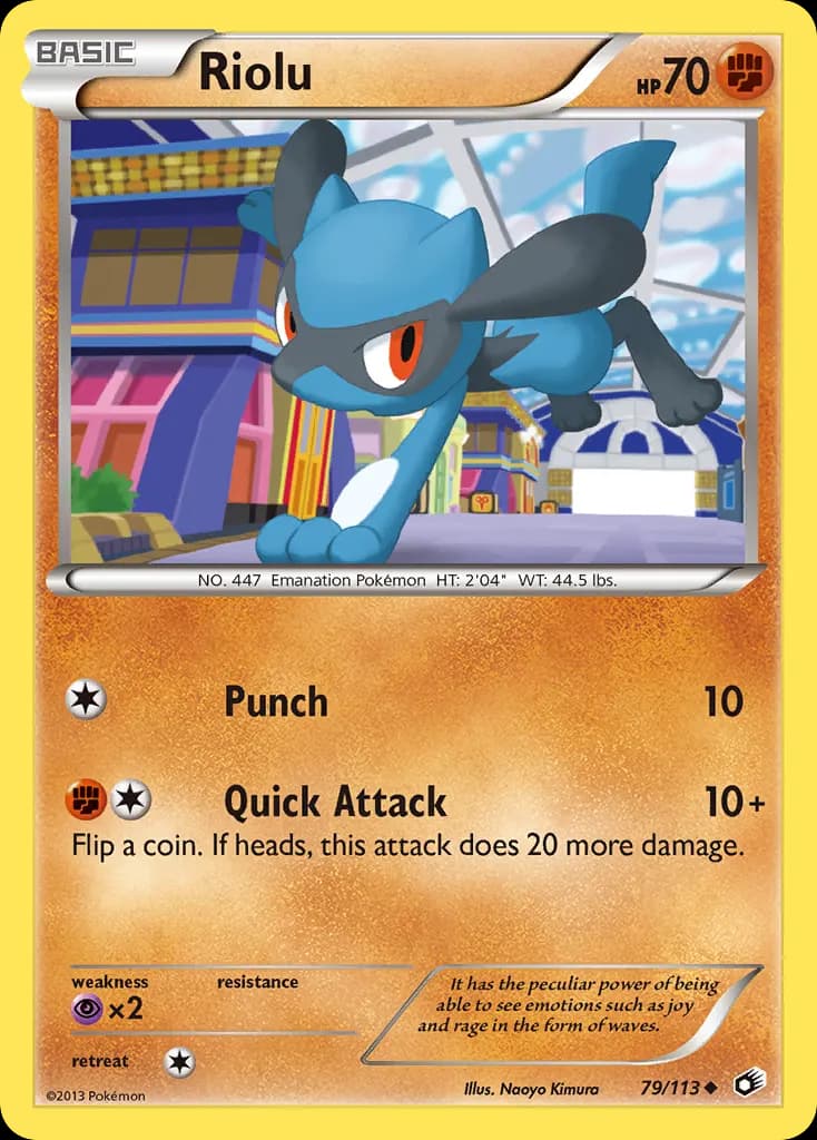 Riolu — Legendary Treasures 79 Pokémon card