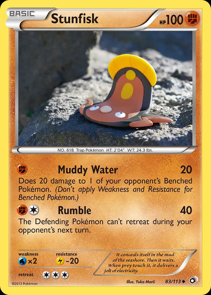 Stunfisk — Legendary Treasures 83 Pokémon card