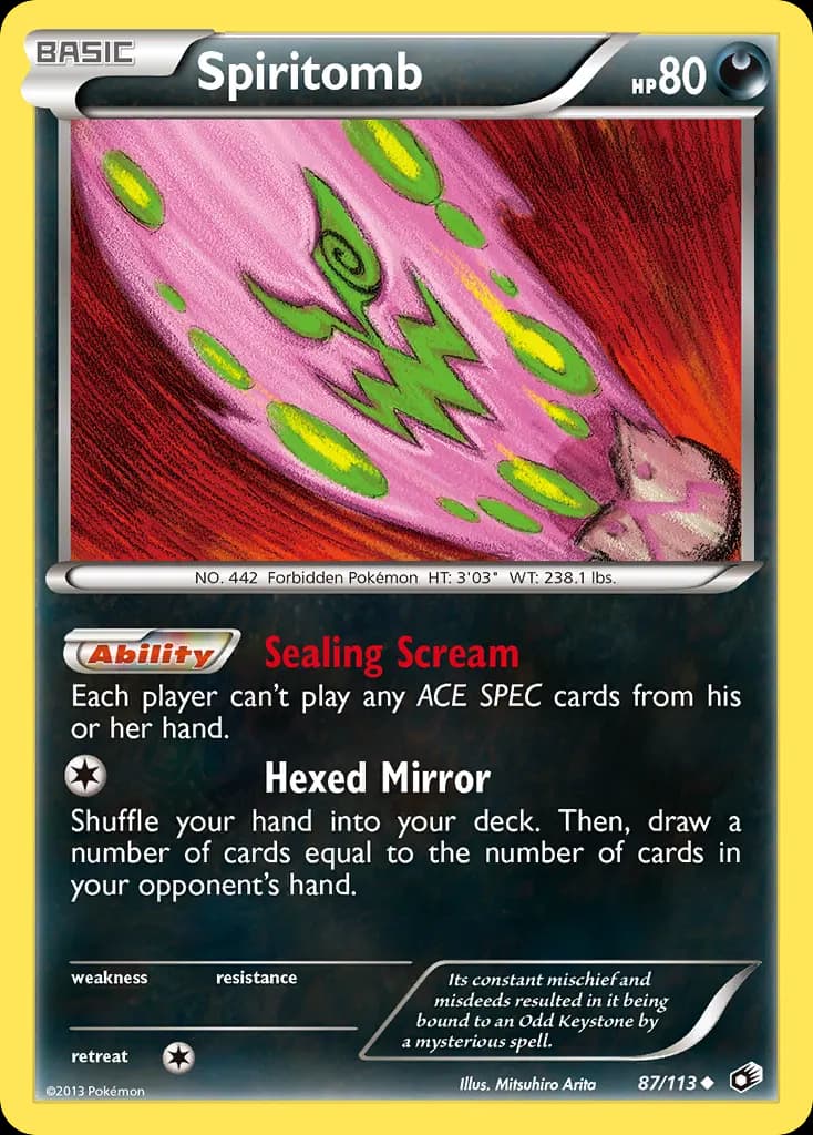 Spiritomb — Legendary Treasures 87 Pokémon card