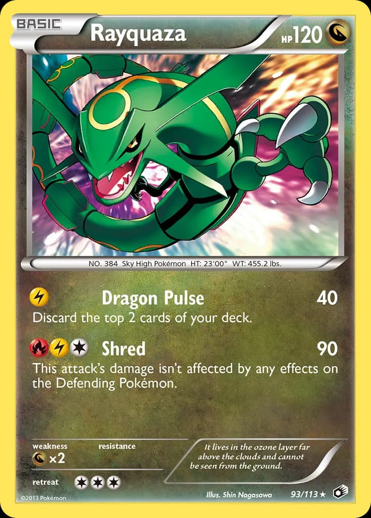 Rayquaza — Legendary Treasures 93 Pokémon card