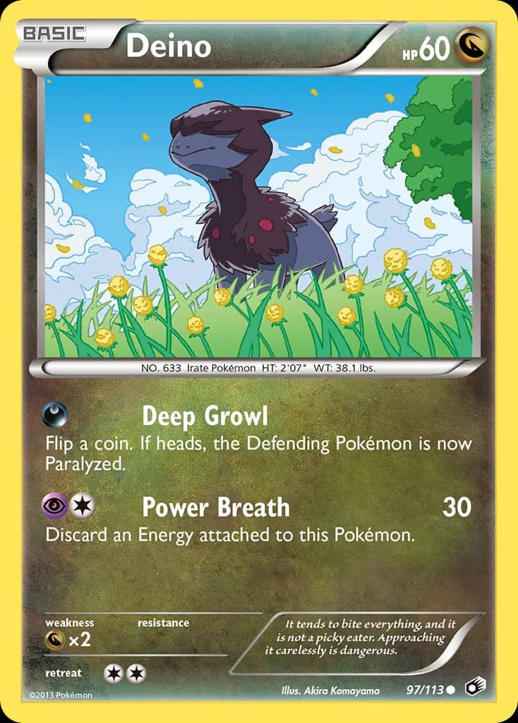 Deino — Legendary Treasures 97 Pokémon card