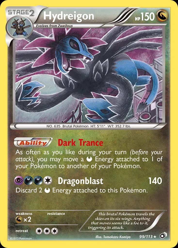 Hydreigon — Legendary Treasures 99 Pokémon card