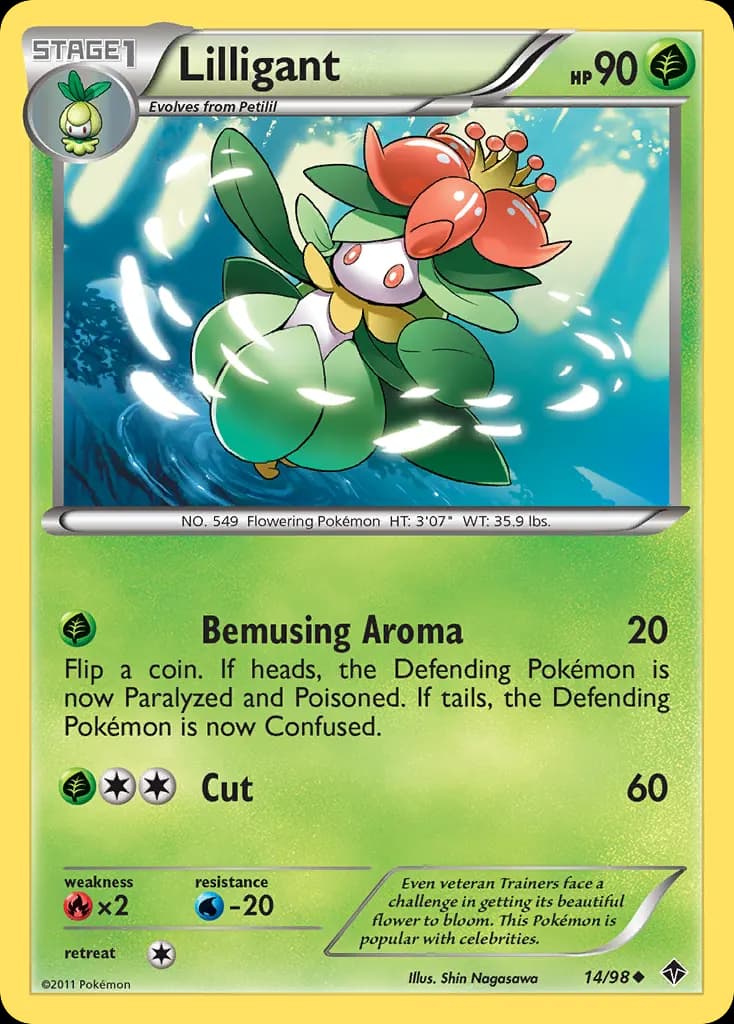 Lilligant — Emerging Powers 14 Pokémon card