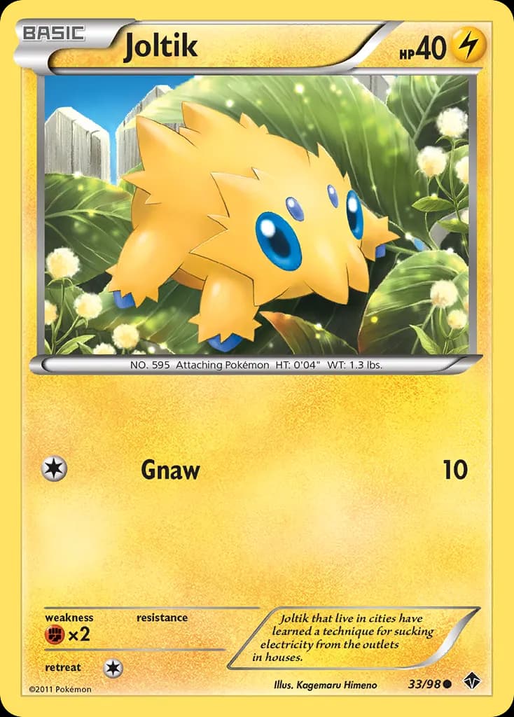 Joltik — Emerging Powers 33 Pokémon card