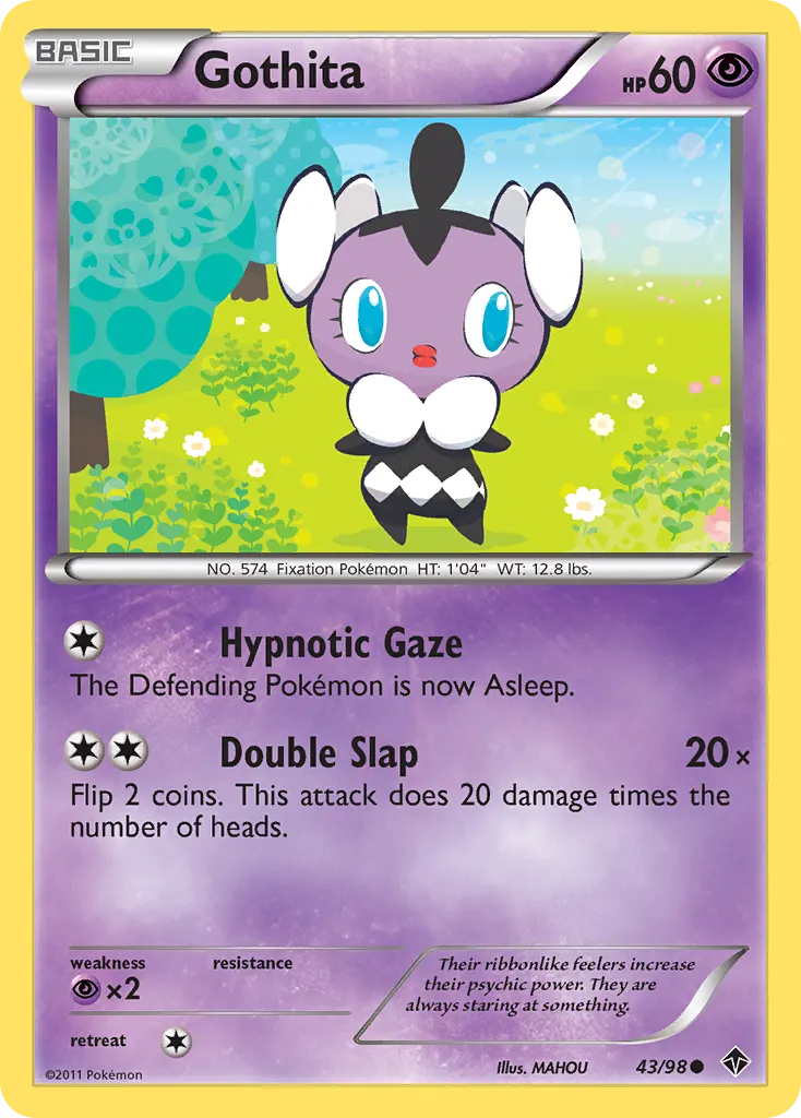 Gothita — Emerging Powers 43 Pokémon card