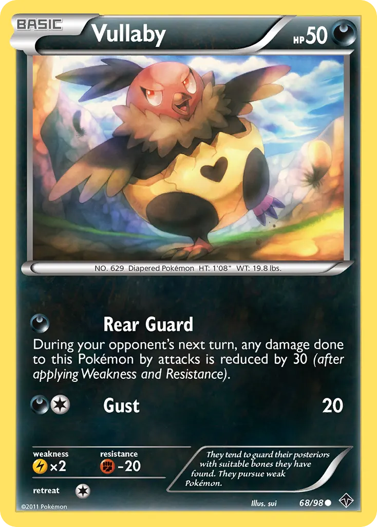 Vullaby — Emerging Powers 68 Pokémon card
