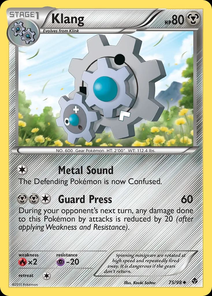Klang — Emerging Powers 75 Pokémon card