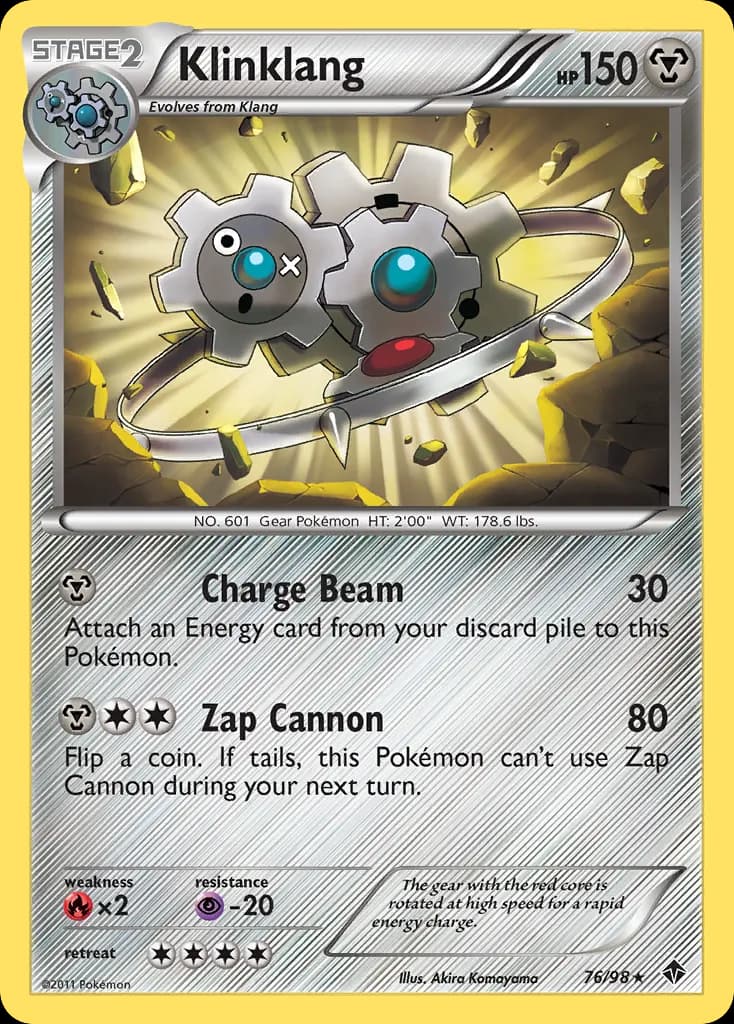 Klinklang — Emerging Powers 76 Pokémon card
