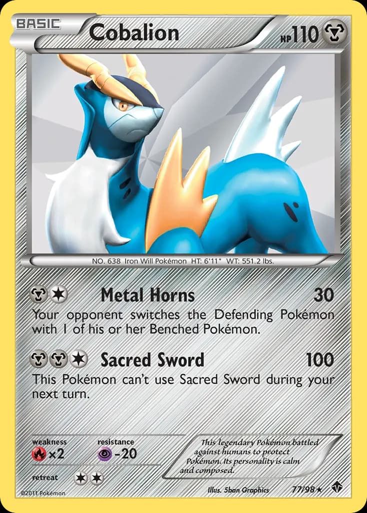 Cobalion — Emerging Powers 77 Pokémon card