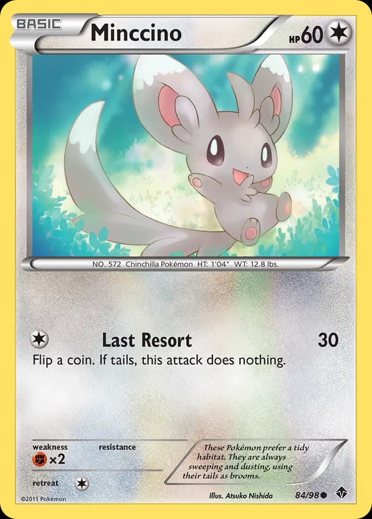 Minccino — Emerging Powers 84 Pokémon card